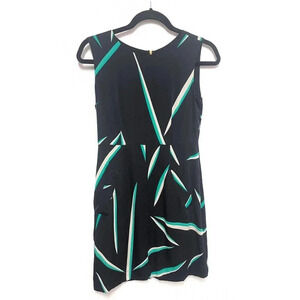 Diane von Furstenberg Silk Sleeveless Geometric Dress - Business Casual
